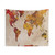 Typographic World Map Tapestry