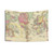Vintage 1860 World Map Tapestry