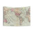 Vintage World Map Tapestry (1874)