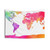 Colorful World Map Tapestry