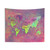 Colorful World Map Tapestry