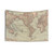 Vintage World Map Tapestry (1885)