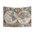 Vintage 1626 World Map Tapestry