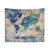World Map Tapestry Featuring Detailed Cartography