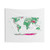 Detailed World Topographic Map Tapestry