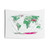 Detailed World Topographic Map Tapestry