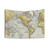 4K Vintage Map of the World Tapestry