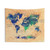 World Map Tapestry Showing Oceans and Continents