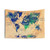 World Map Tapestry Showing Oceans and Continents