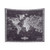 Vintage World Map Tapestry in Purple and White