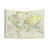 Vintage 1899 World Map Tapestry