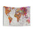 54-Color World Map Tapestry