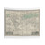 Vintage 1857 World Map Tapestry
