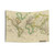 Vintage Map of The World (1814) Tapestry