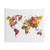 Vintage World Map 2045 Tapestry