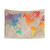 World Map Tapestry Wall Art