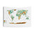 World Topographic Map Tapestry with Oceans, Lakes & Rivers