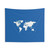 World Map Tapestry - Detailed Planet Earth Wall Decor