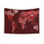 Text Map of the World Tapestry Wall Hanging