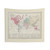 Vintage Map of The World (1865) Tapestry