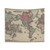 Vintage World Map (1869) Tapestry