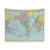 Vintage Map of The World (1901) Tapestry