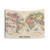 Vintage World Map (1873) Tapestry Wall Hanging