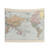 Vintage World Map Tapestry (1904)