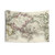 Vintage World Map (1844) Tapestry
