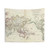 Vintage World Map Tapestry - Historical 1816 Atlas Design