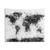 Colorful World Map Splash Tapestry Wall Art