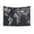 Typographic World Map Tapestry