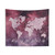 World Map Tapestry Wall Hanging