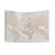 Rustic World Map Tapestry for Wanderlust Decor