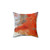 Abstract Art Red Orange Decorative Pillow