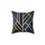 Art Deco Midnight Patterned Pillow