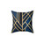 Art Deco Midnight Patterned Pillow
