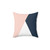 Blush Pink and Navy Blue Geometric Throw Pillow