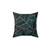 Geometric Teal Throw Pillow
