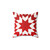 Red and White Lone Star Quilted Pillow
