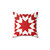 Red and White Lone Star Quilted Pillow