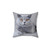 British Shorthair Cat Portrait Pillow