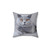 British Shorthair Cat Portrait Pillow