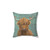 Highland Cow Tartan Pillow