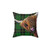 Cute Highland Cow Tartan Noodles Decorative Pillow