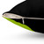 Lime green waves pillow with a simple, chic design