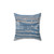 Rustic Weathered Wood Pillow in Blue