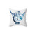Surf Hang Loose White Decorative Pillow