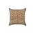 Kashan Floral Persian Carpet Print Pillow