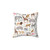 Vibrant Safari Animals Throw Pillow